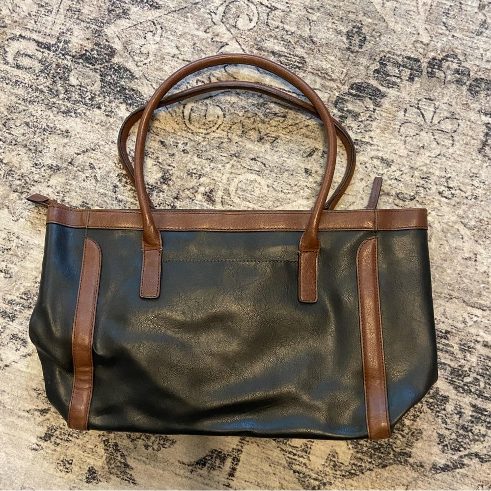 Merona Black and Brown Tote Bag from Target